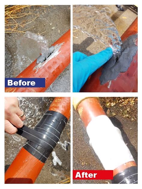 pvc pipe leak repair tape|How to Fix a Leak in Pvc Pipe Joint 